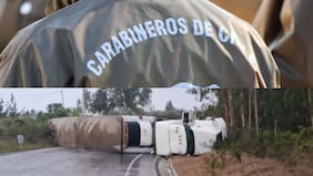 Dan de baja a cuatro carabineros por hurtar cigarrillos de contrabando tras volcamiento de un camión en Cartagena