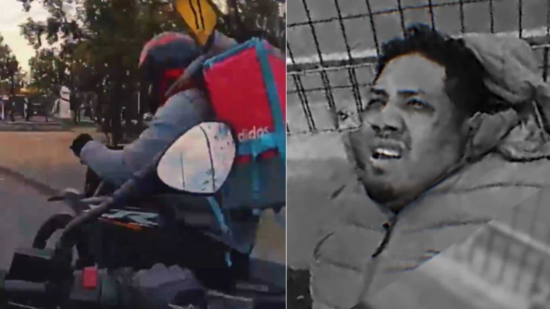 Todo quedó grabado: persiguen y retienen a motochorro extranjero que acusó inocencia con insólita frase tras captura