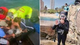 “Sin pensarlo salté...”: La impresionante acción de una niña de 13 años que salvó a un buzo que se ahogaba