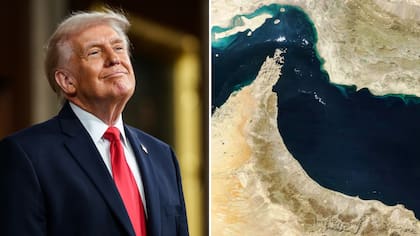 Estrecho de Trump: mandatario genera polémica por imagen que rebautiza el estrecho de Ormuz en su nombre
