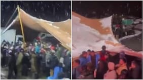 Durante el sistema frontal en Ñuble: carpa colapsó sobre los asistentes de un evento en Las Trancas