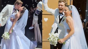 “La novia más linda”: la elegancia de Darynka Marcić en su matrimonio por la Iglesia en Providencia