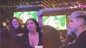 Solo por una foto: Ak4:20 se ganó los aplausos en redes tras pararle los carros a fanática que empujó a su polola Ignacia Antonia