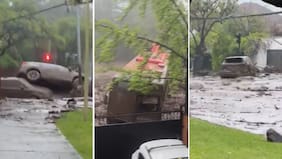 Desastre total en Las Condes: devastador aluvión arrasa con todo en transitadas calles de la comuna