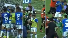 Escándalo en el fútbol brasileño: golpes de puño, patadas voladoras y 23 expulsados en el Cruzeiro vs. Atlético Mineiro