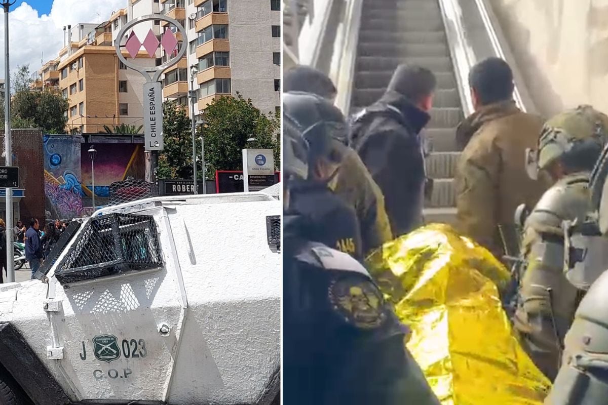Terror en el Metro: asaltante se acuchilló a sí mismo al verse acorralado en pleno andén