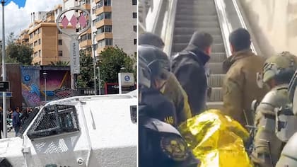 Terror en el Metro: solitario asaltante se acuchilló a sí mismo al verse acorralado en pleno andén