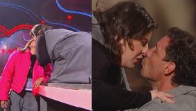 Con un doble beso a Gonzalo Valenzuela y Yamila Reyna: Laila Roth empieza con todo su rutina en Viña 2023