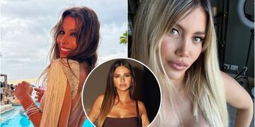 El reencuentro de Pampita y Wanda Nara, luego de que esta filtrara chats privados de China Suárez