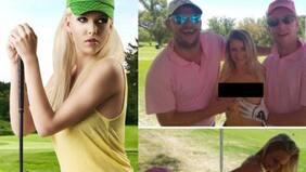 "No le digas a tu esposa": indignación por polémico torneo de golf con chicas desnudas