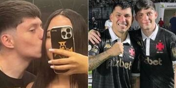 Pareja hijo Gary Medel