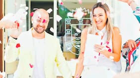 Andrea Dellacasa se casó por el Civil en el pueblo donde se crió, en Córdoba, Argentina