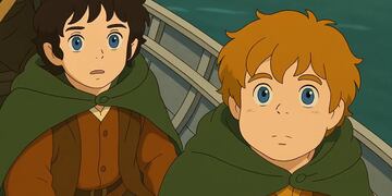 AI Ghibli Señor de los Anillos
