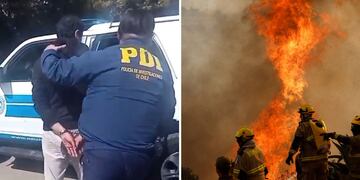 Detenido por megaincendio Valparaíso Viña