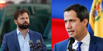 Juan Guaidó interpeló a Boric por acuerdos policiales con Maduro