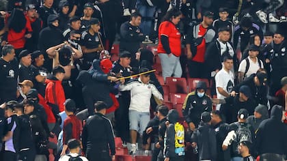 Insólito: graban a hinchas de Colo Colo peleándose entre ellos en pleno partido ante Audax Italiano