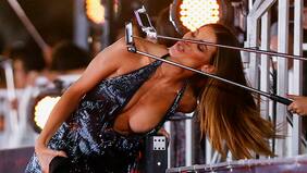 El explícito accidente con su escote que sufrió Dayane Mello, ex novia de Massú, en la gala