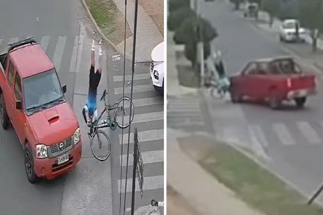 Accidente de ciclista en Curicó