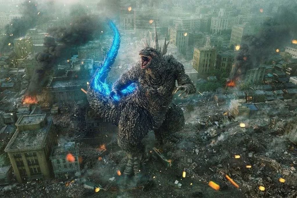 Así luce Godzilla en Godzilla Minus One, la última cinta japonesa del rey de los monstruos que aun no tiene fecha para aparecer en el streaming