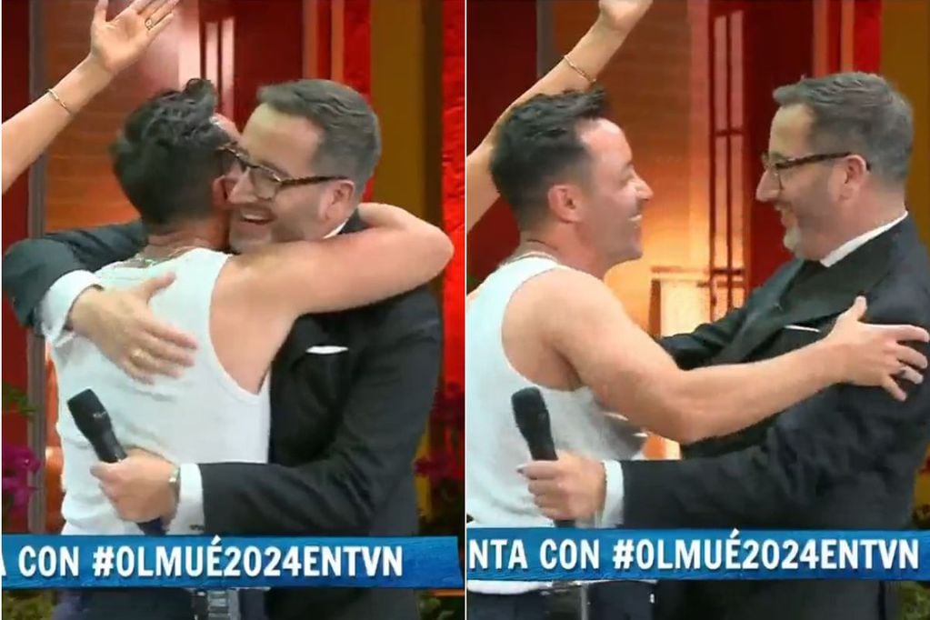 El especial momento de Eduardo Fuentes y Luciano Pereyra en Olmué 2024.