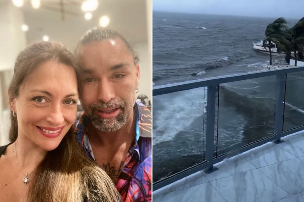 Marcelo Ríos y Paula Pavic viven hace años en la costa de Florida, zona de huracanes.