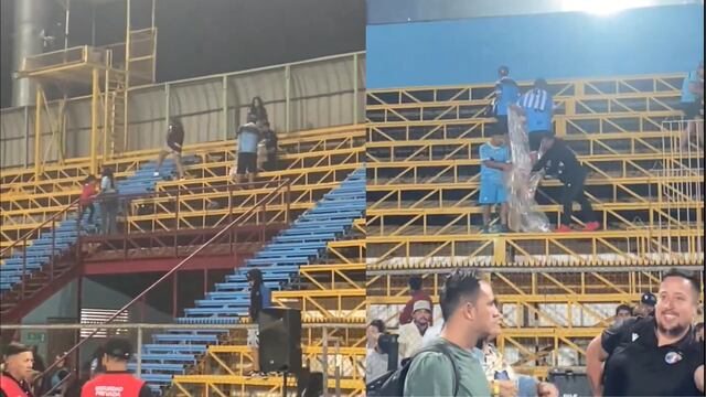 Hinchas de Deportes Iquique se quedan a limpiar el estadio después del partido