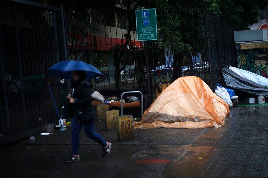 Precipitaciones en Santiago sorprenden en Diciembre
