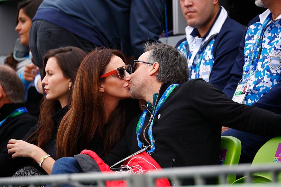 Luciana Aimar  y Fernando Gonzalez durante el Septimo dia de los juegos