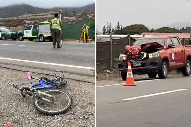 Atropello de ciclista Coquimbo